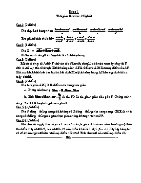 30 Đề thi học sinh giỏi Toán 7